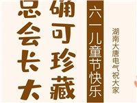 湖南大唐電氣祝大家六一快樂！